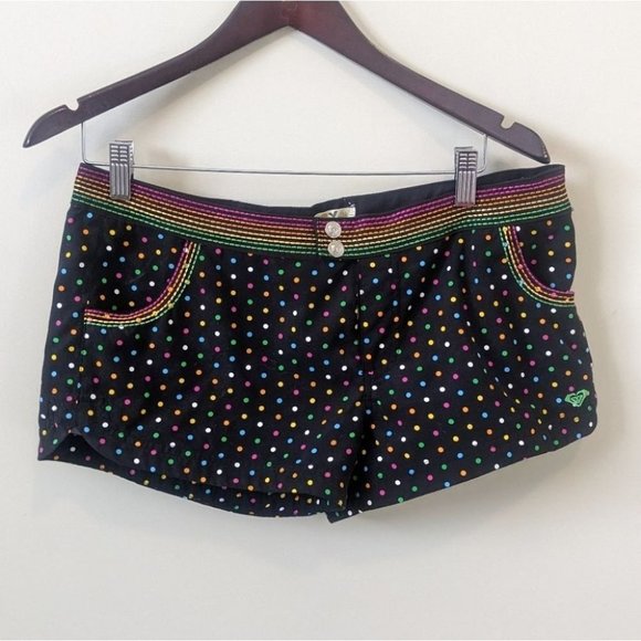 Roxy Shorts Colorful  Poka Dots Y2K - Picture 1 of 6